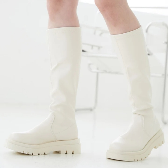 RUE 21 STRETCH PLATFORM RIDING BOOTS SIZE 8 - Picture 1 of 10